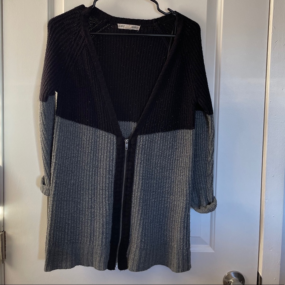 Love By Design Partial Zip Cardigan